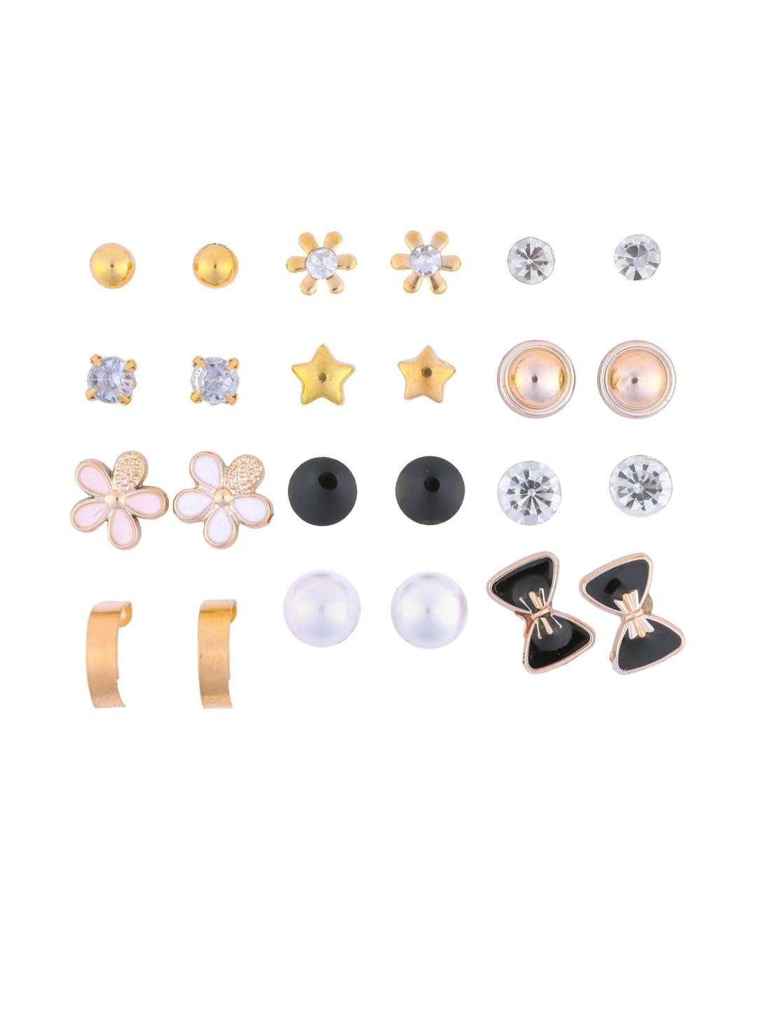 ARISTAL Jewellery Unisex 12 Pair Combo Earring Card
