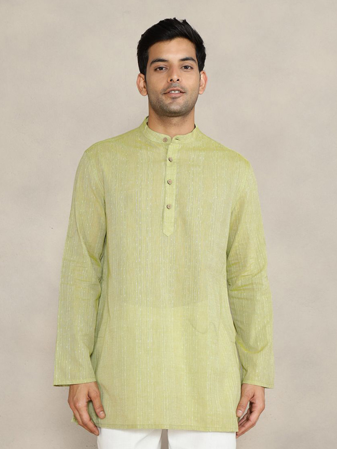 Fabindia Mandarin Collar Long Sleeves Kurta