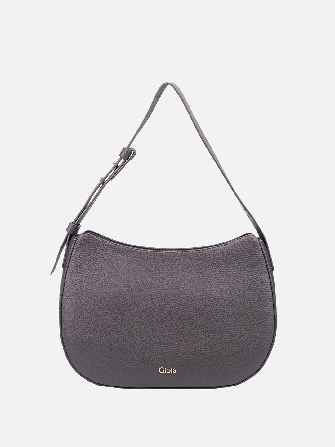 GIOIA Solid Textured Leather Alma-R Shoulder Bag