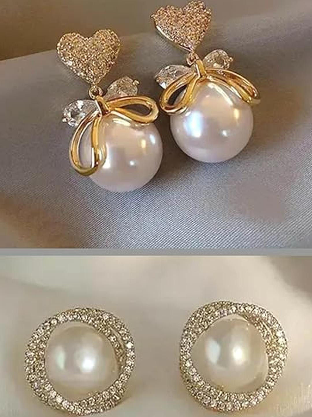 Inara Robes 2Pc Circular Drop Earrings