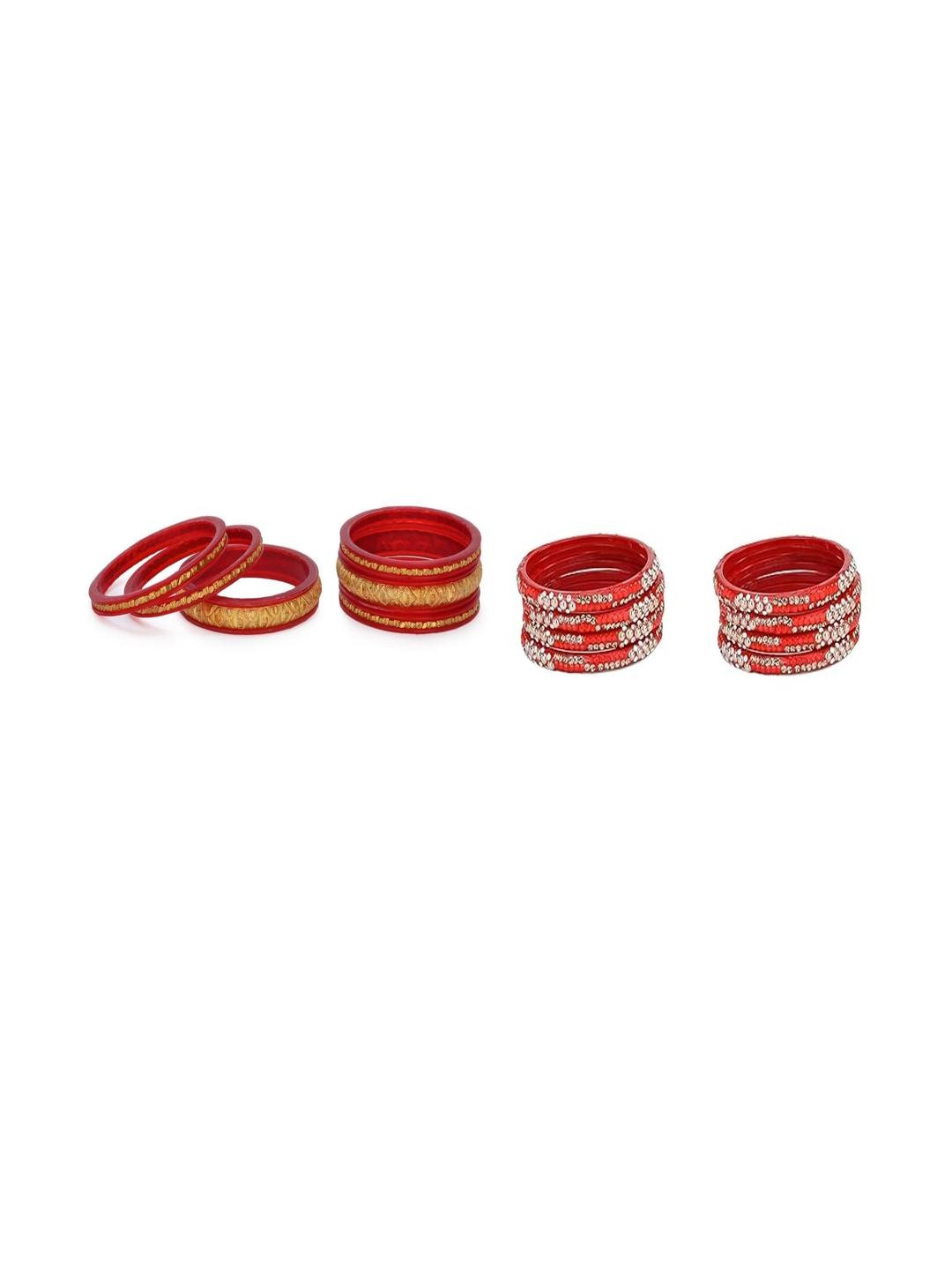 1ST TIME Set Of 14 Stone Studded Antique Bangles