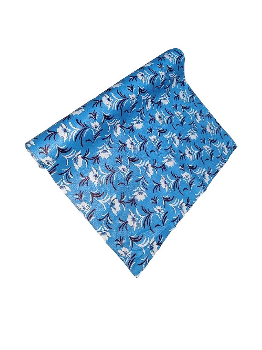 POP SHADE White Flower in Sky Blue Self Adhesive Kitchen Wallpaper