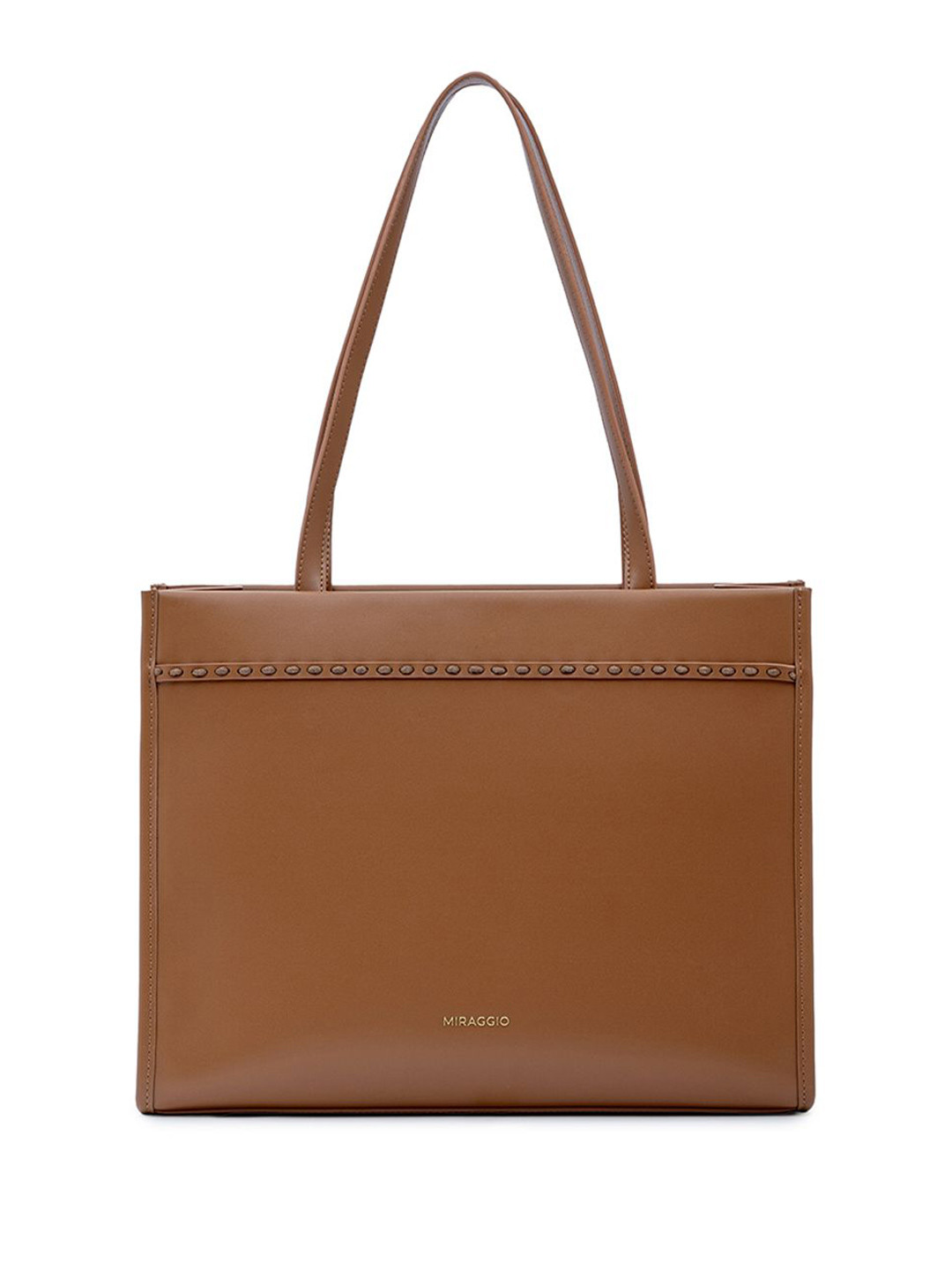 MIRAGGIO Women Solid Structured Handheld Bag