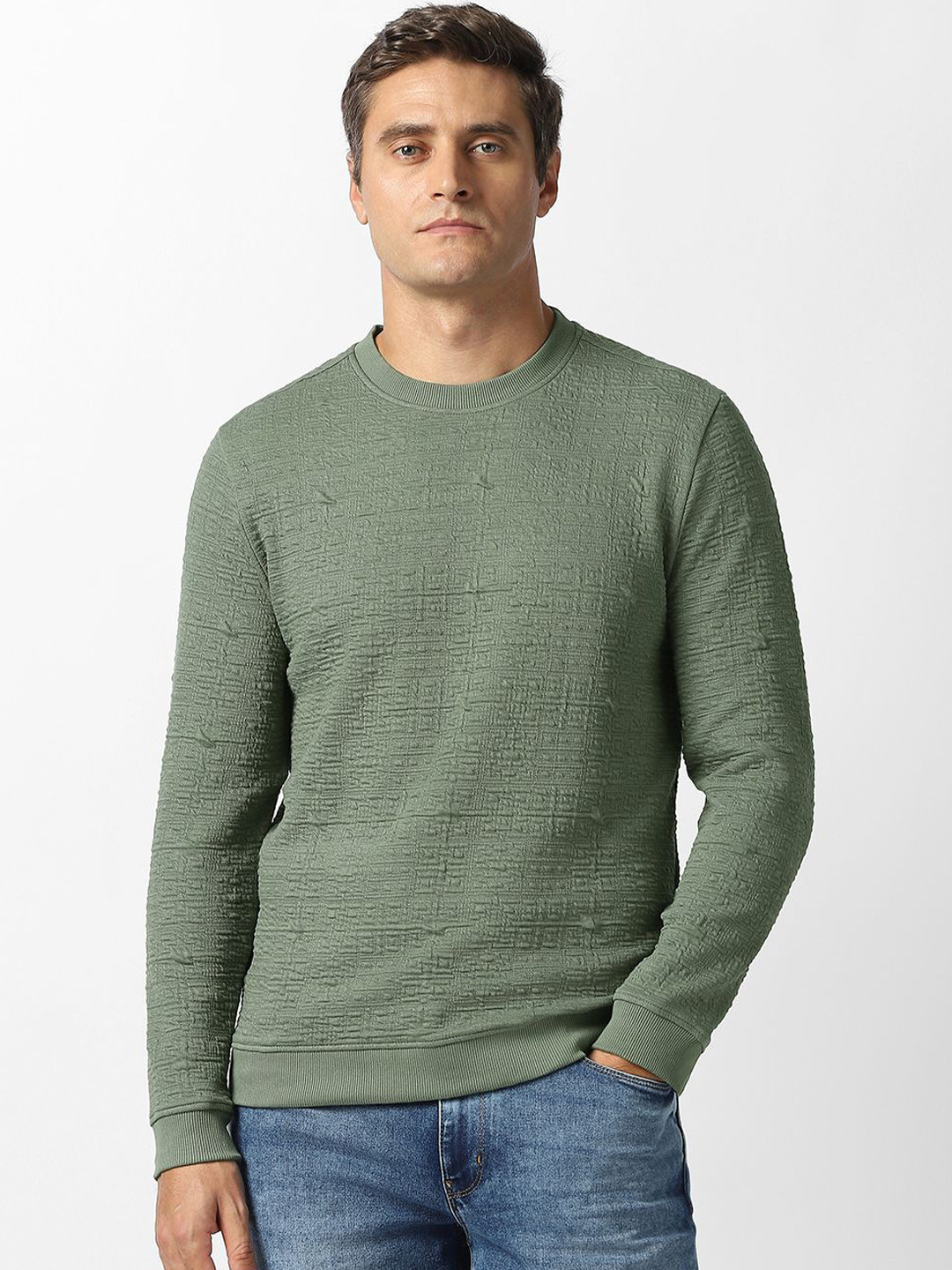 VAN HEUSEN DENIM LABS Men Pullover Sweatshirt