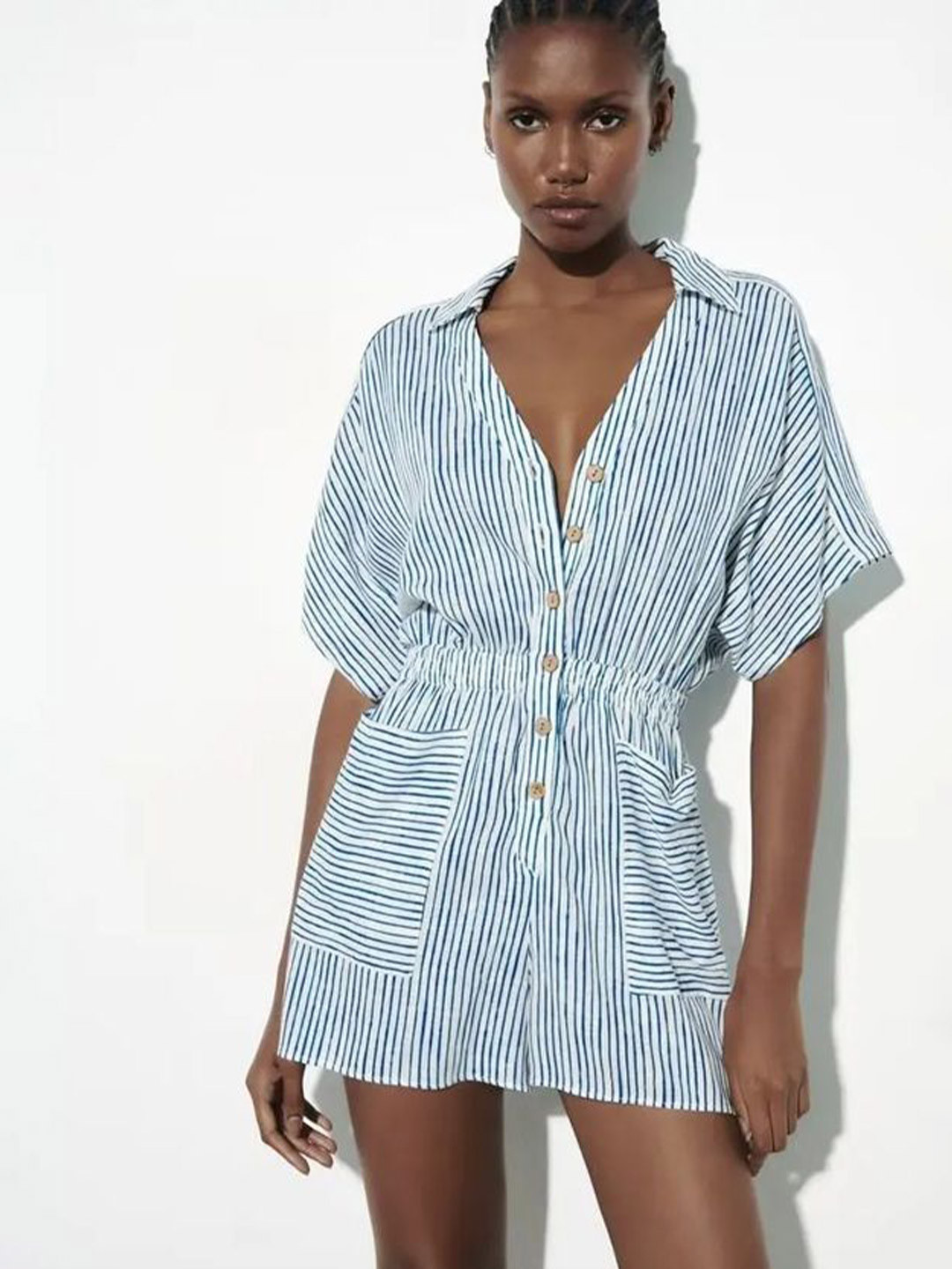 MONRSH Women Ready Striped Basic Jumpsuit