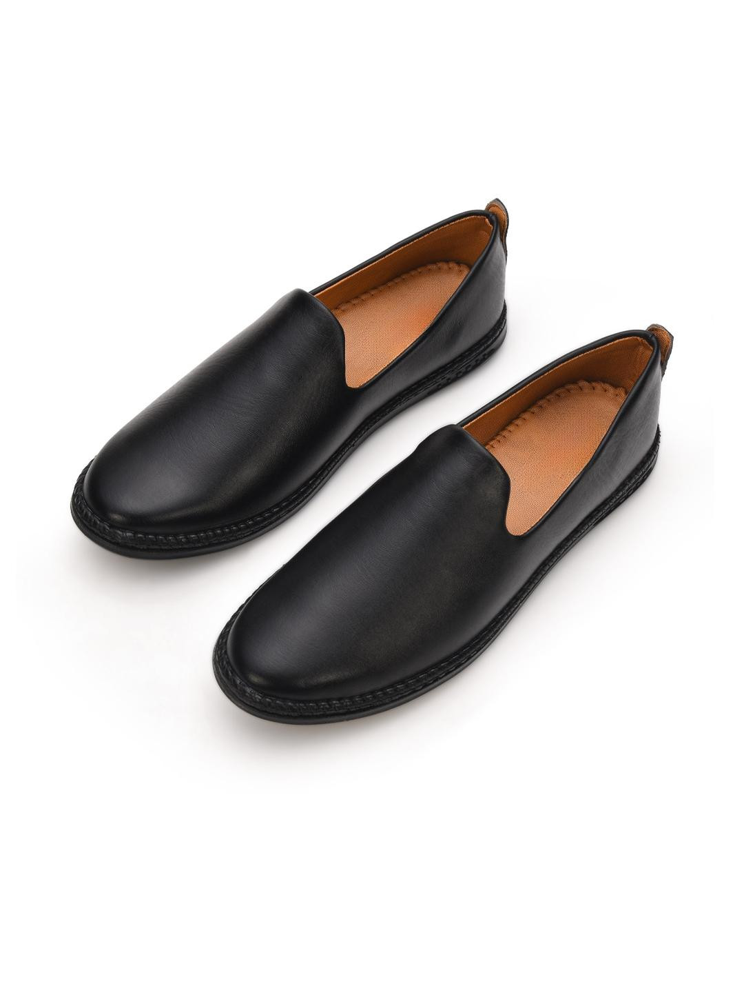 STEPHORN Men Classic Black Loafers