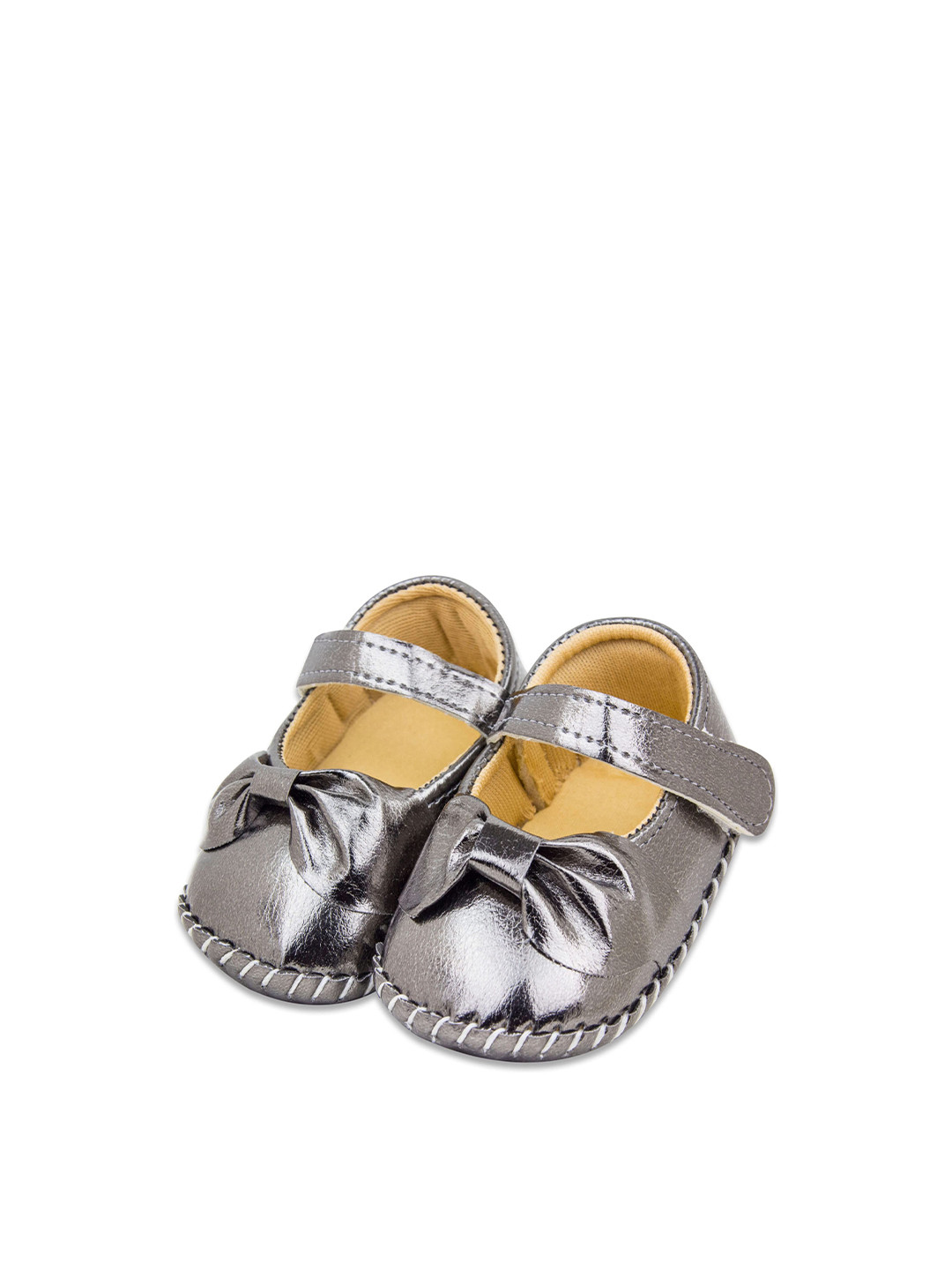 NESKA MODA Girls Silver Booties