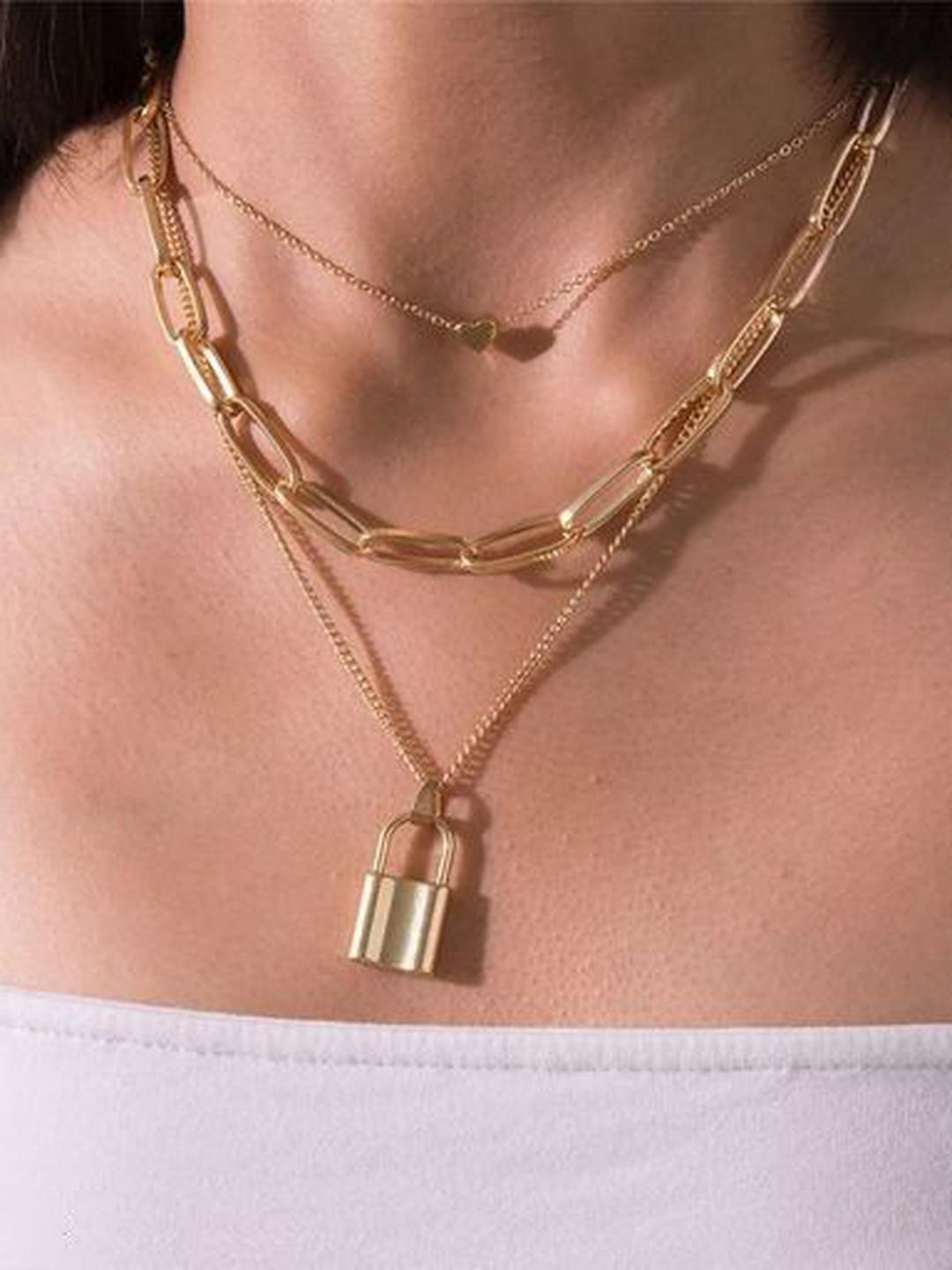 Grace Collections Women Gold-Plated Casual Minimal Western Chain