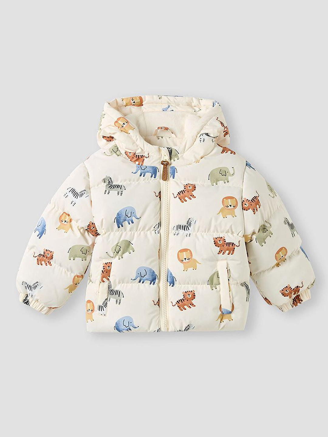 Juniors by Babyshop Boys Hooded Animal Puffer Jacket