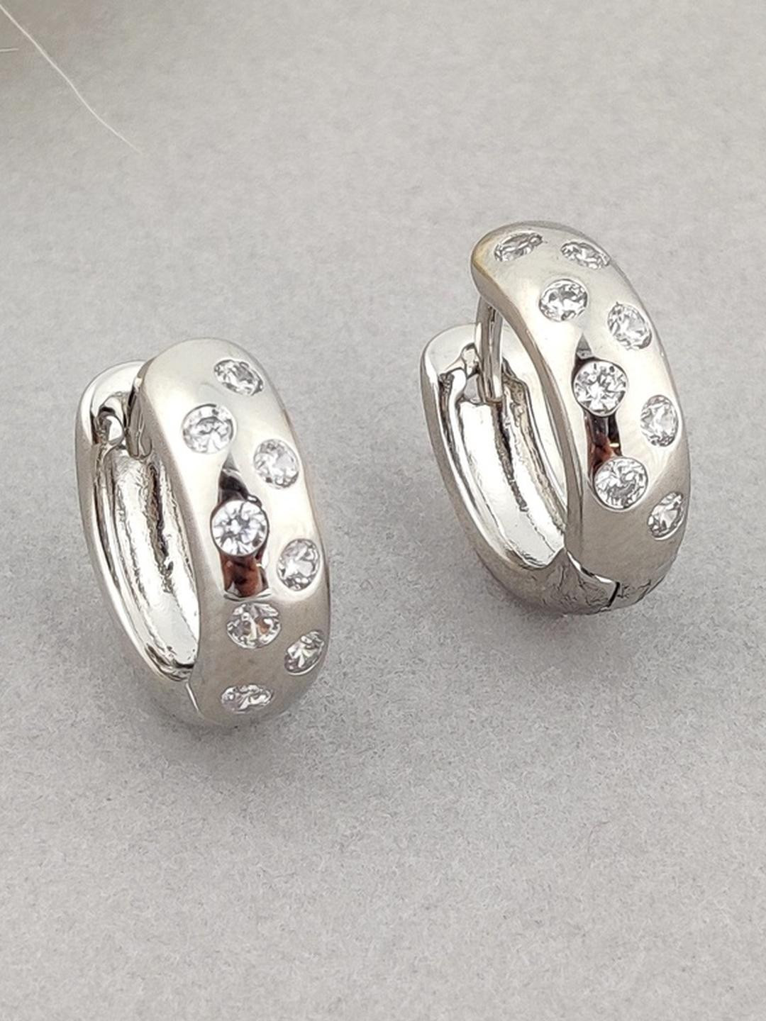 LOLO LePA Women Silver Hoop Earrings