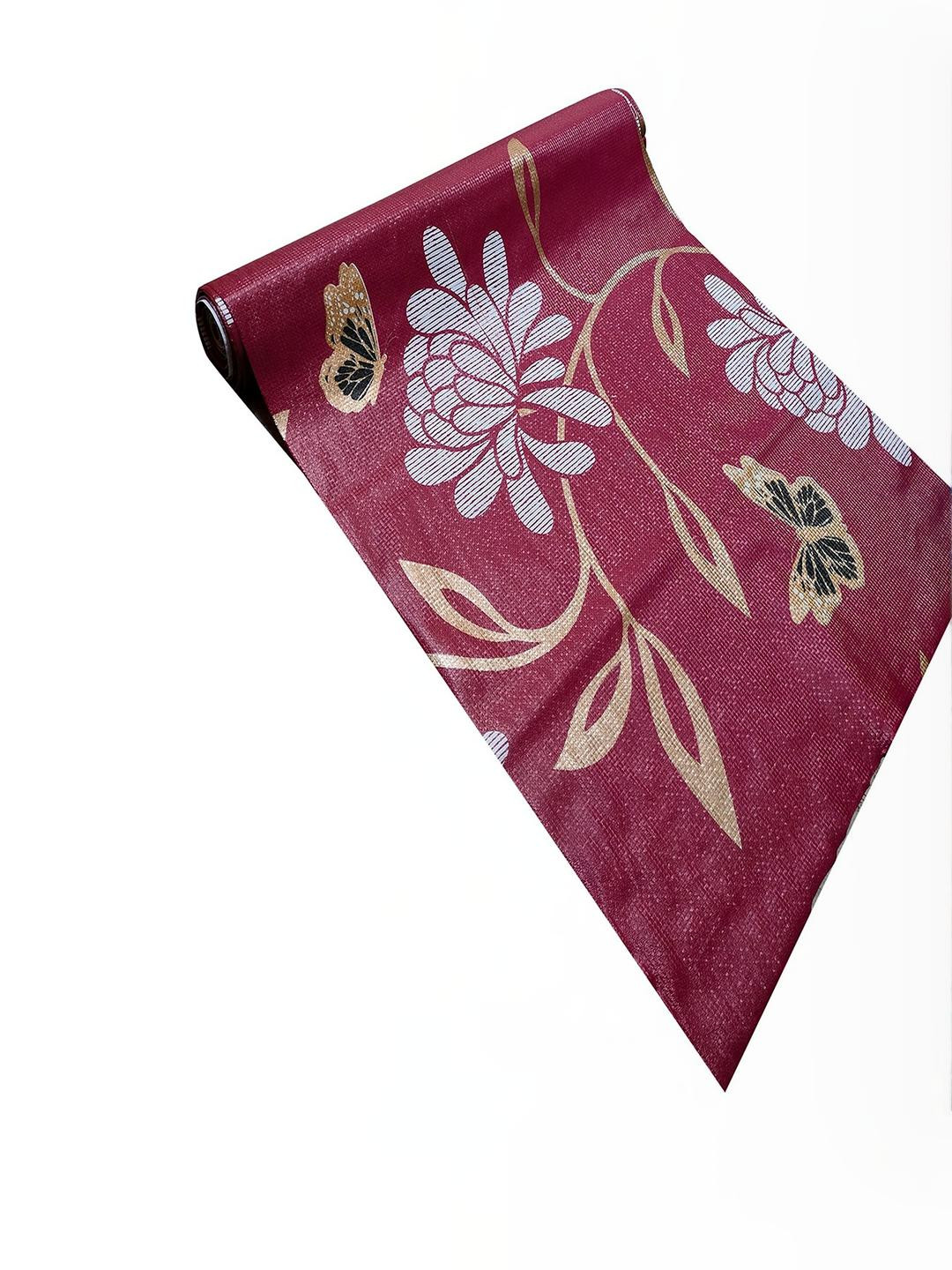 POP SHADE Set of 1 Red Butterfly Design Shelf Liner