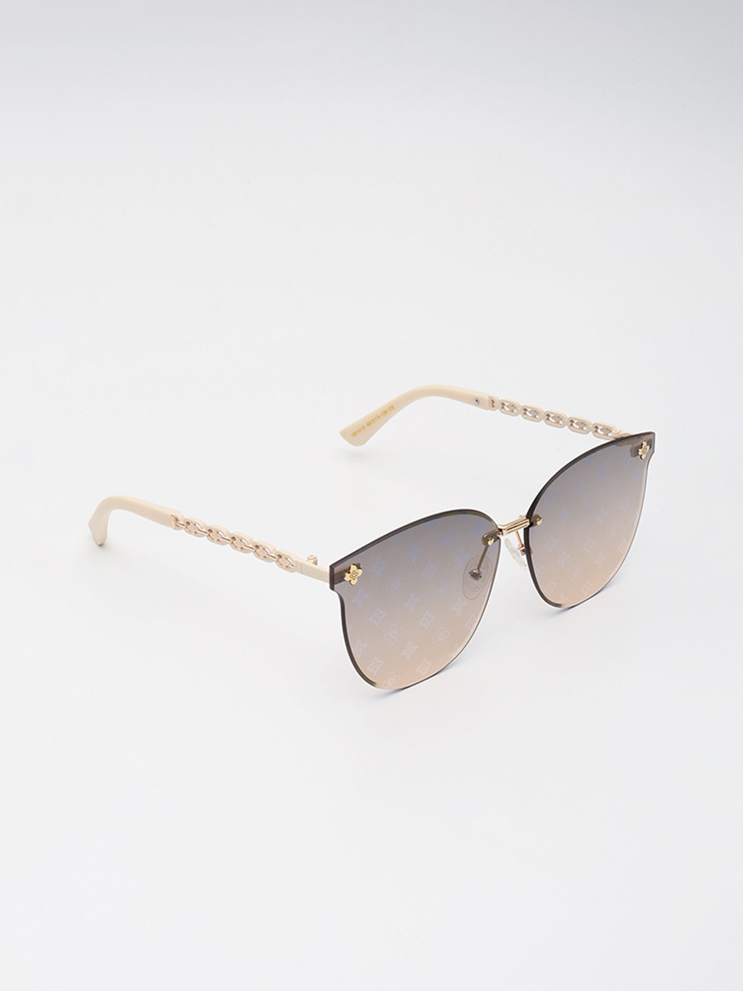 PELLE LUXUR Women Rimless Cateye Sunglasses with UV Protected Lens PLSG8039