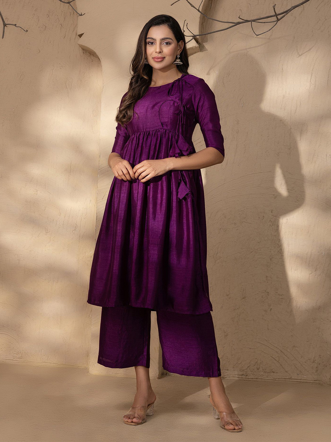 MABISH by Sonal Jain Women Anghrakha Style Kurta with Palazzo