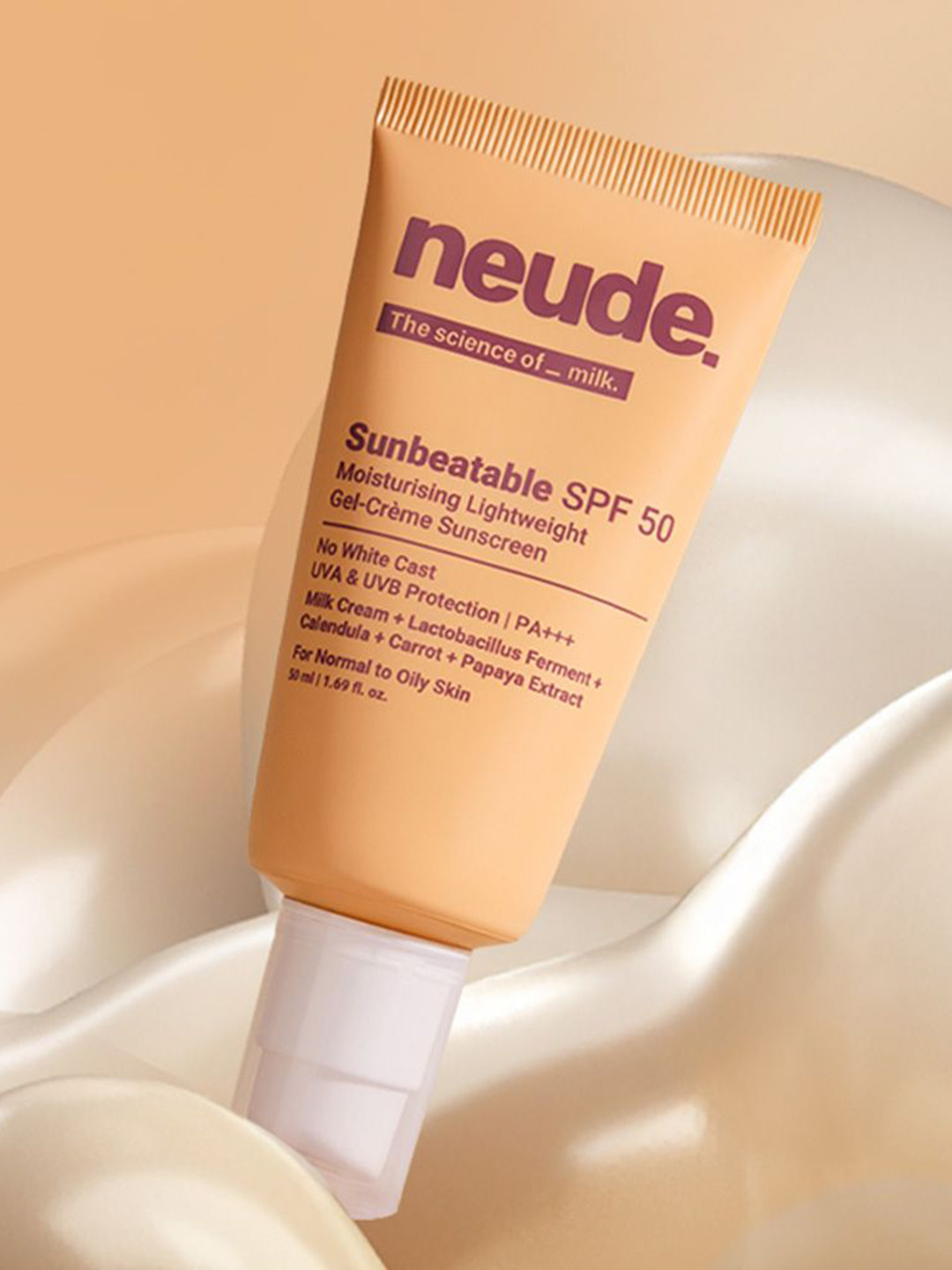 Neude Skin Lightweight Gel Creme Sunscreen SPF50 - 50 ml