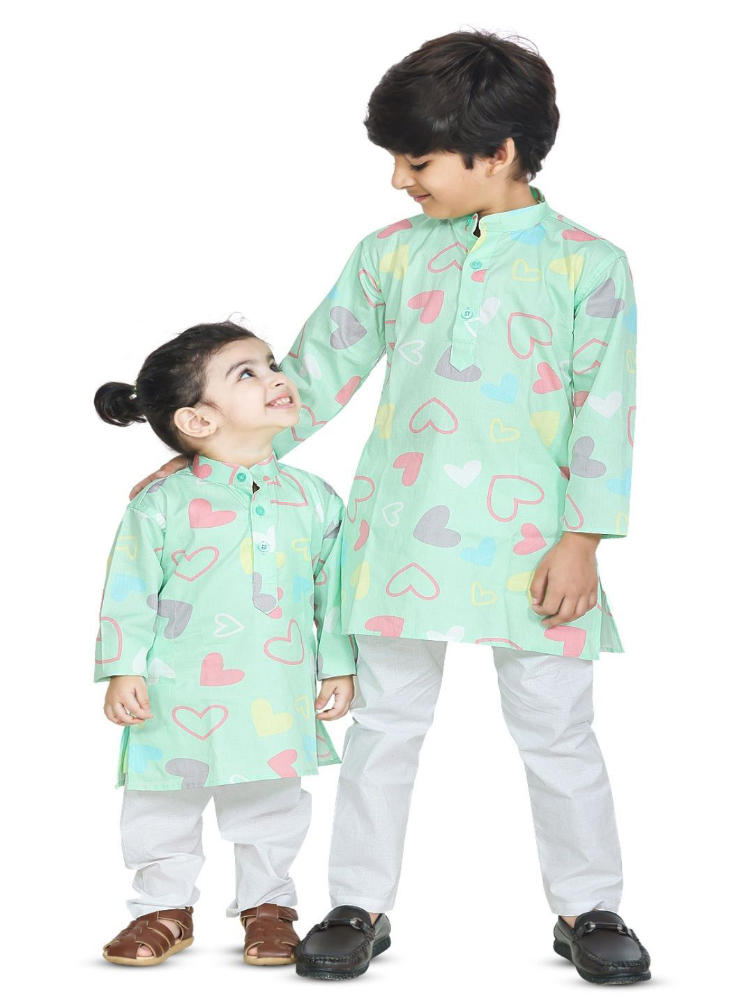 BABY CLOSET Boys Quirky Printed Pure Cotton Kurta With Pyjamas
