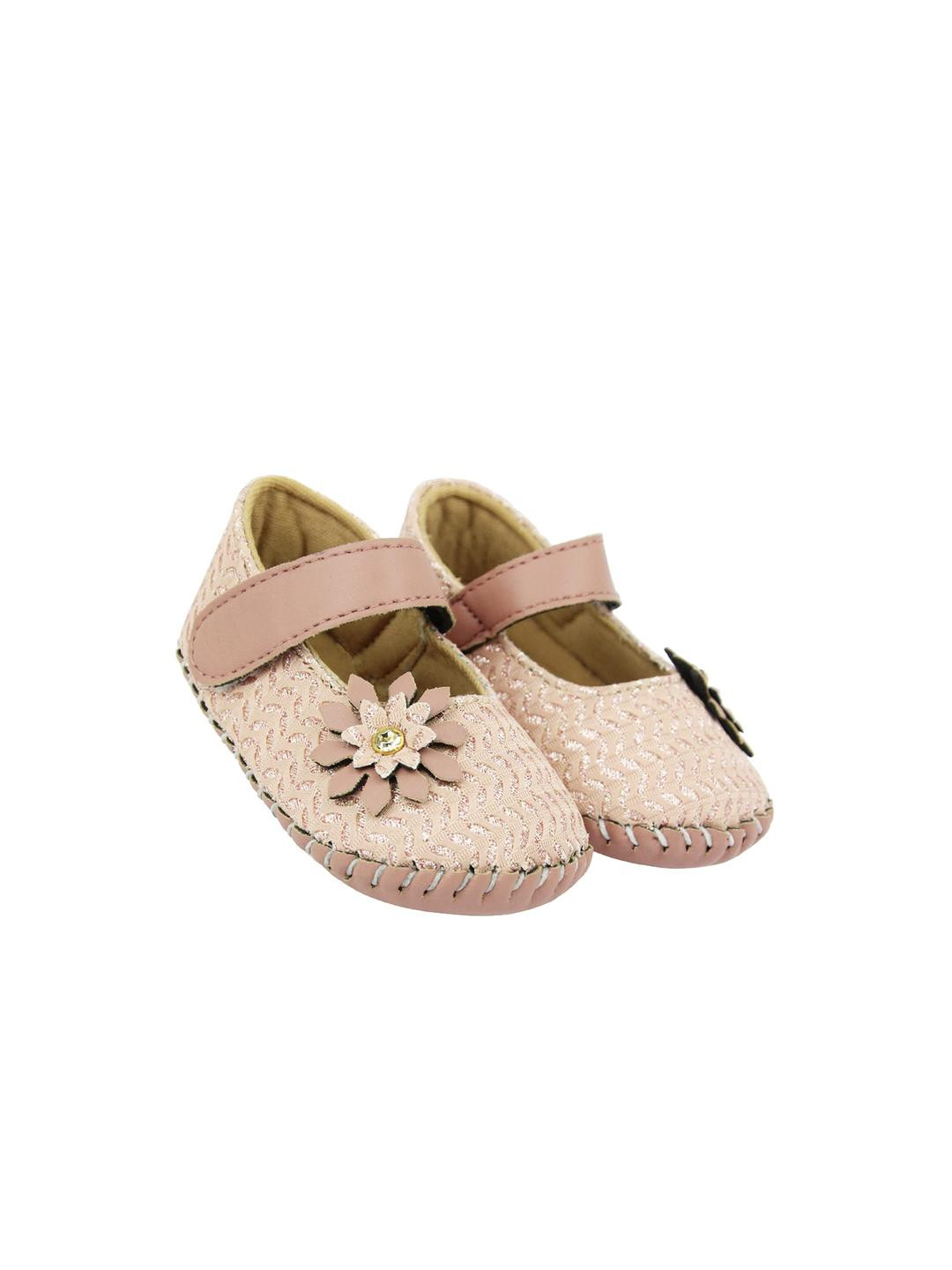 NESKA MODA Girls Floral Design Booties