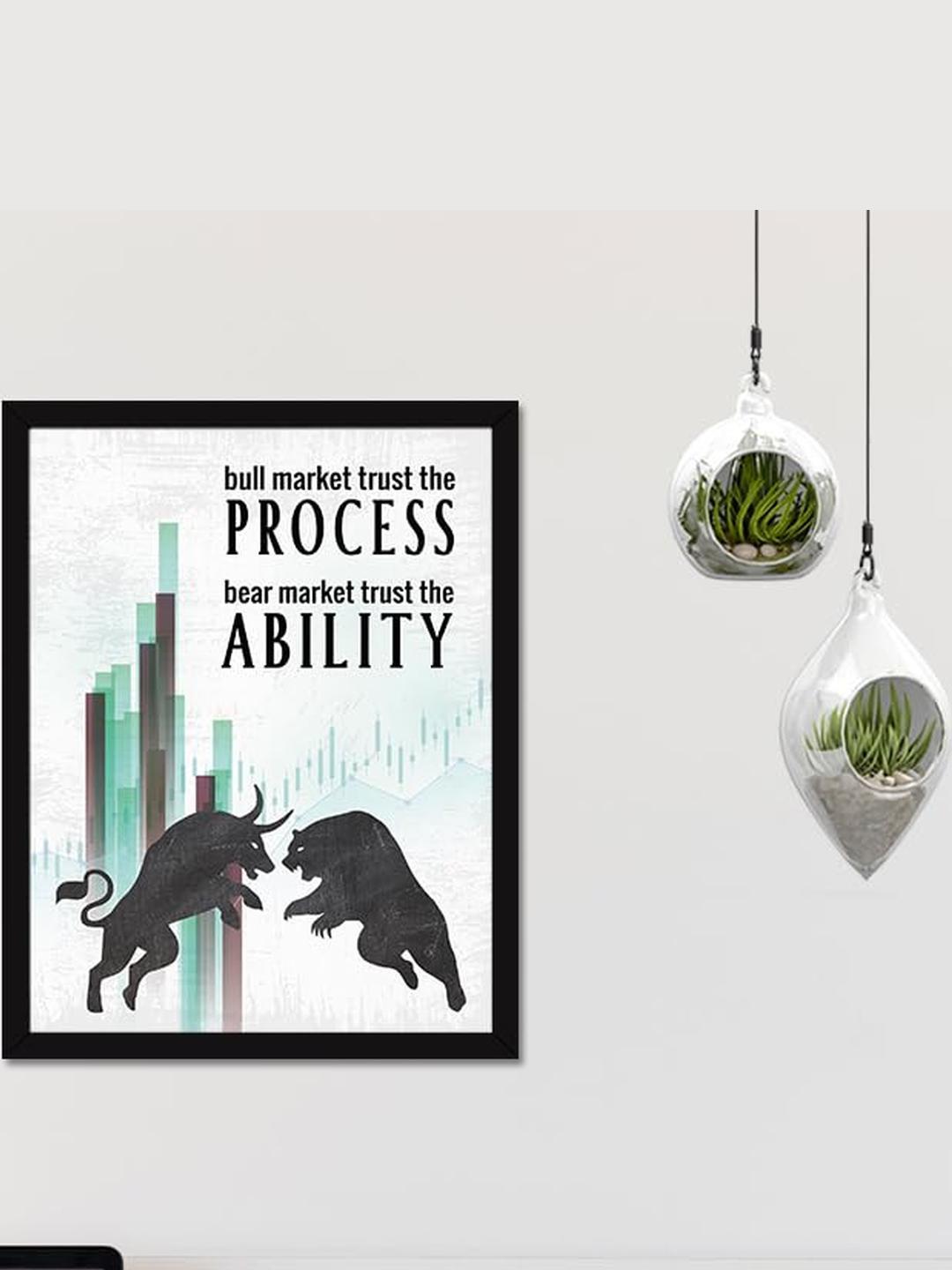 Chaka Chaundh Motivational Quotes Abstract Wall Photographs With Frame