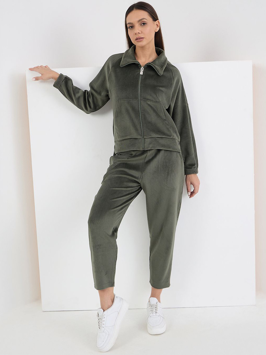 Sweet Dreams Women Shirt Collar Jacket  With Trackpants Night Suits