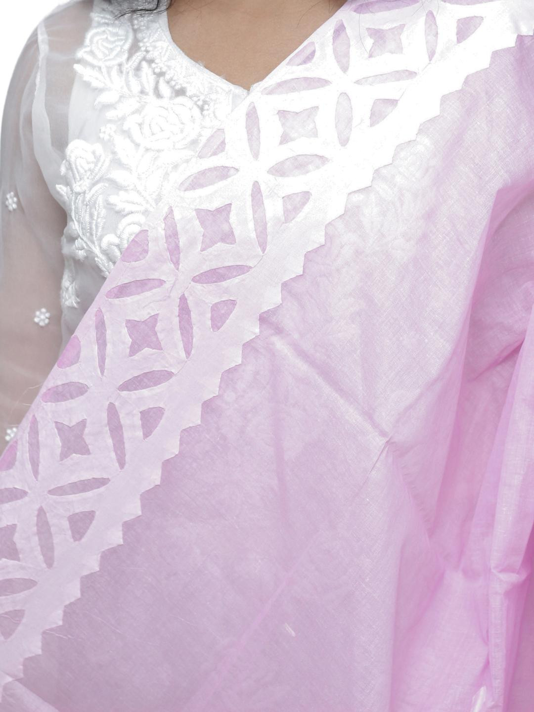 Tisser Pink Hand Made Dupatta