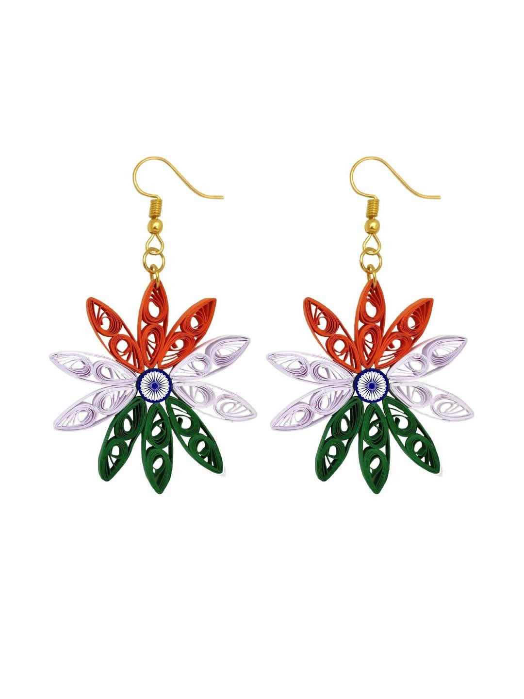 Designers Collection Multi Classic Wood Drop Earrings