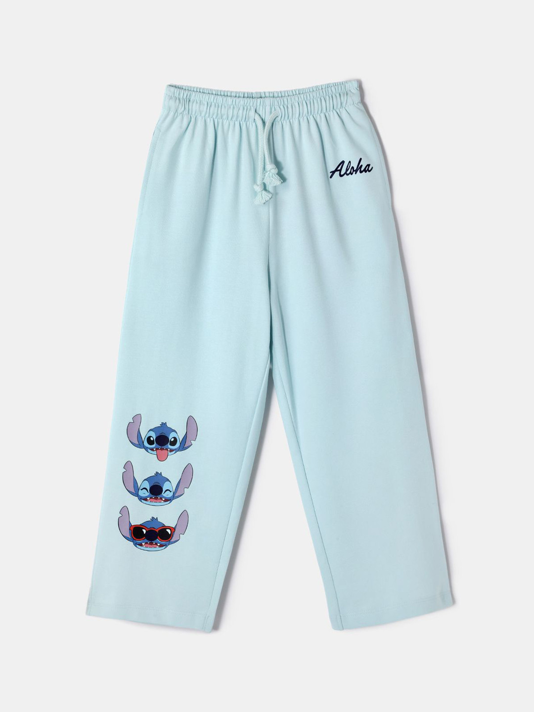 Nauti Nati Blue Lilo Printed Bottom wear for Girls