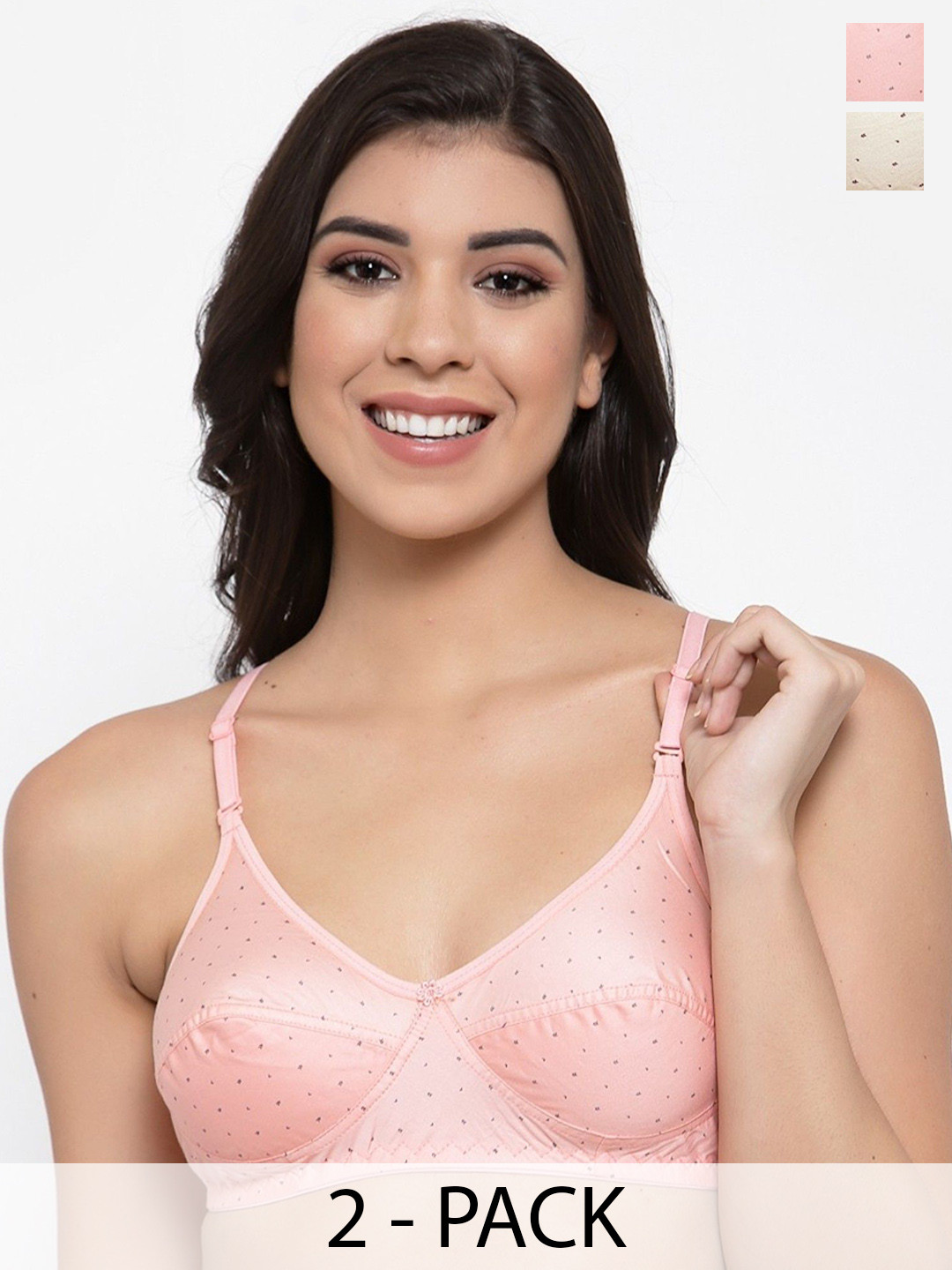 SHYAM SONS FLAIR Colorbra Printed Pack Of 2 Full Coverage Bras