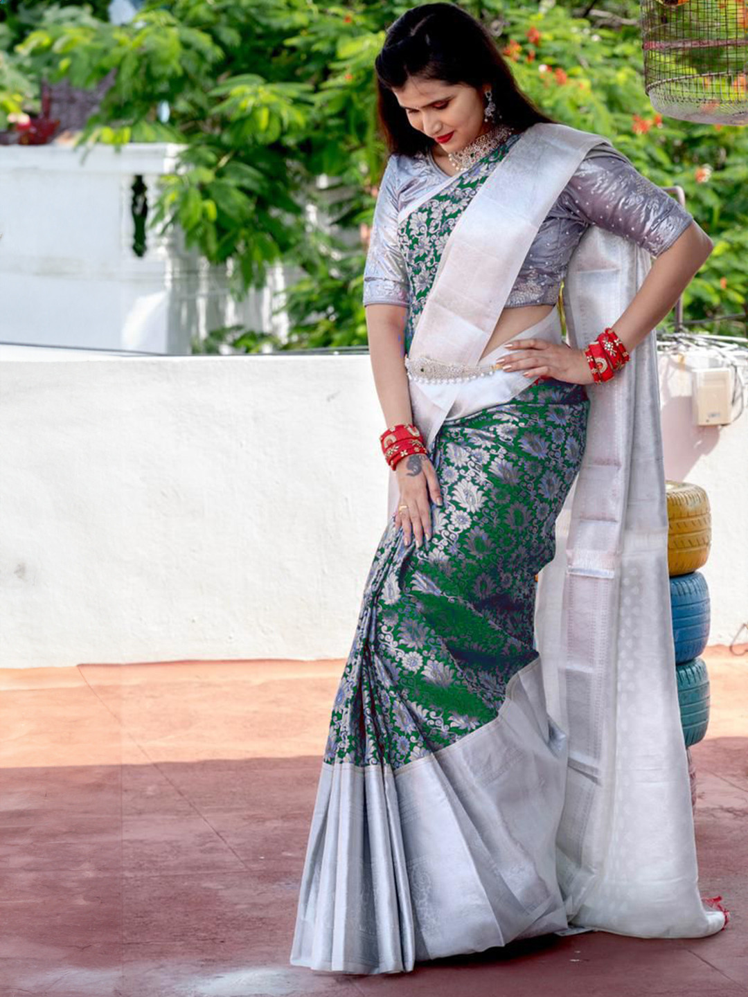 Parampara Ethnic Woven Design Designer Banarasi Saree