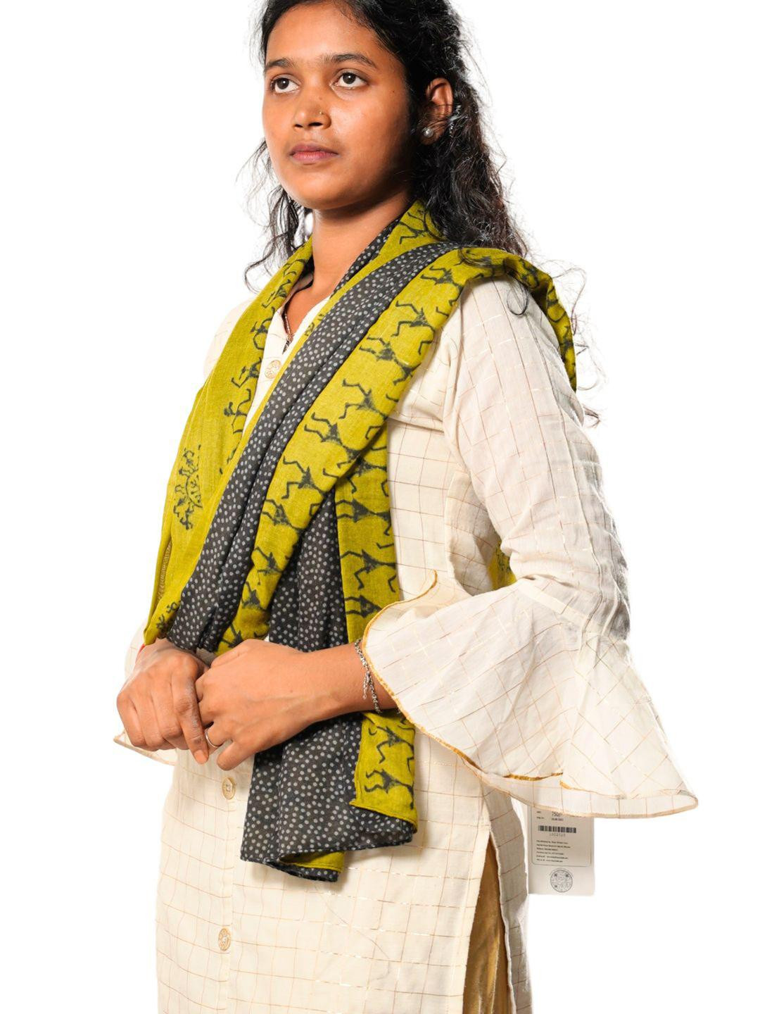 Tisser Women Block Printed Dupatta