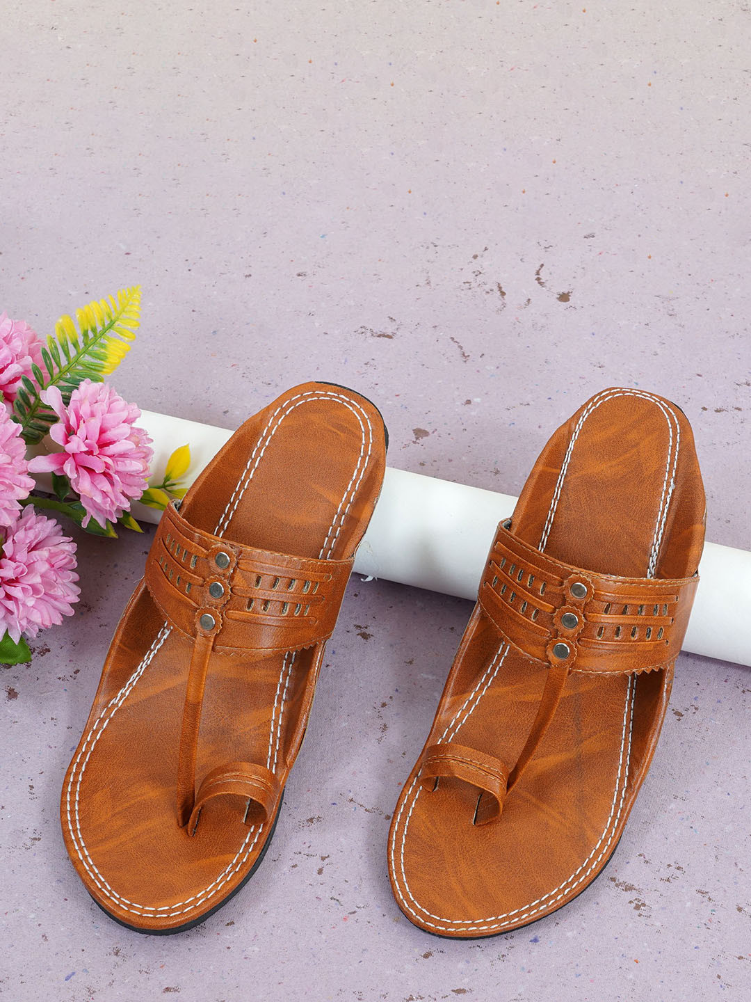 DFR Men Synthetic Ethnic Sandals