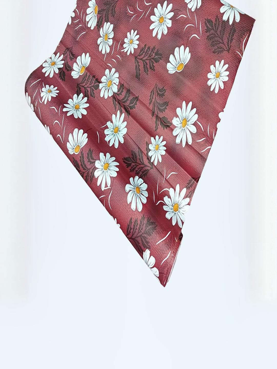 POP SHADE Set of 1Multicoloured  Water Resistant Floral PrintedShelf Liner Organizers