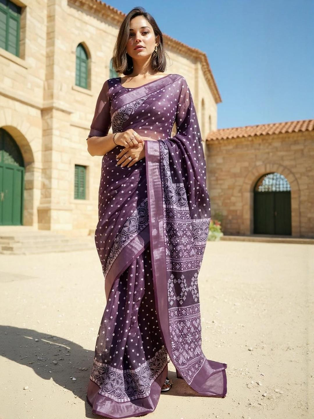 Twika Women Digital Printed 3D and designer Beautiful saree