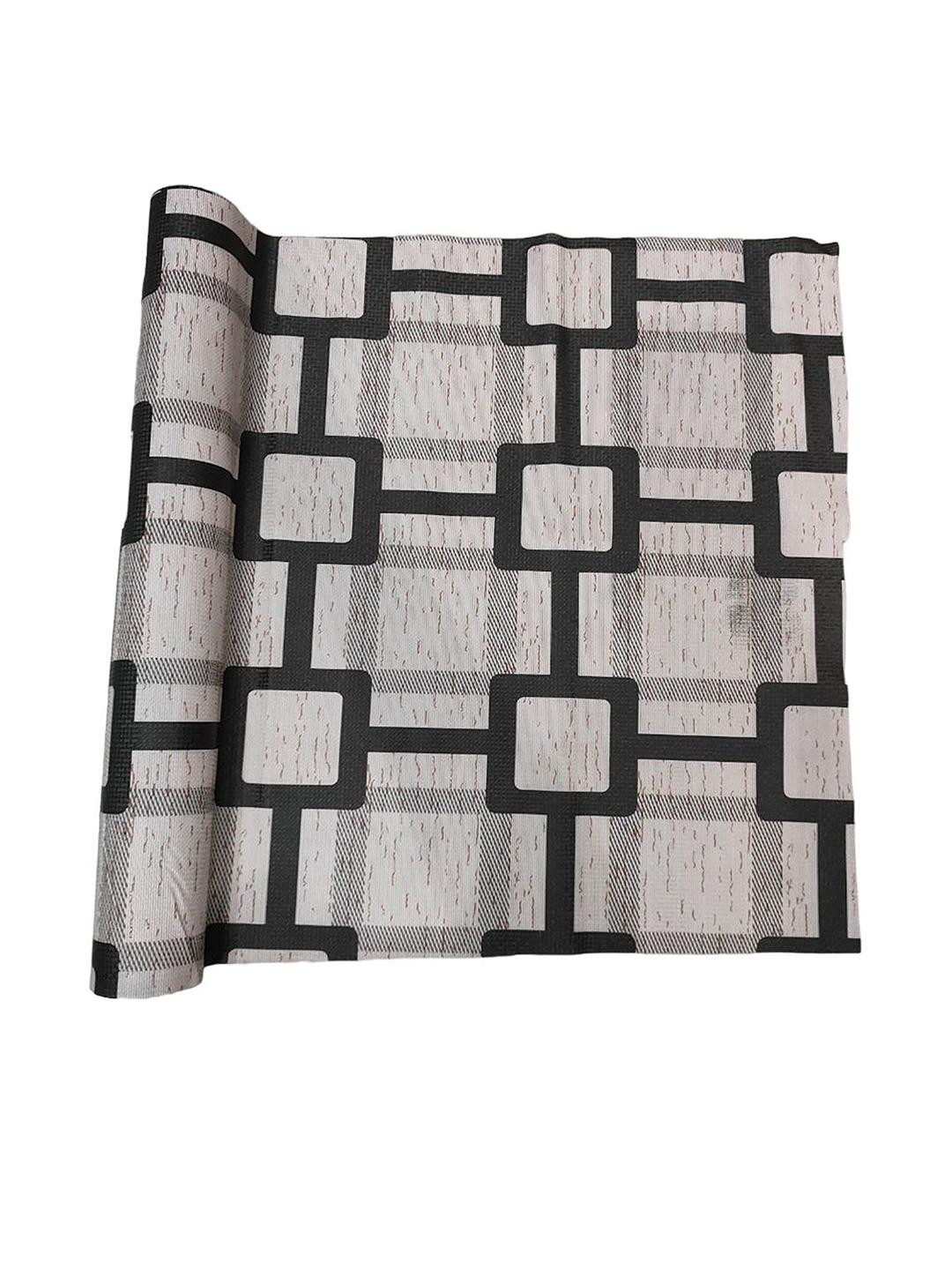 POP SHADE Brown And Grey Set of 1 Water Resistant Shelf Liner