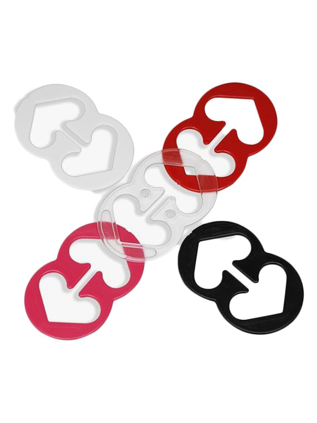 G Heist Pack of 5 Pieces Racer Back Bra Strap Clips For Women