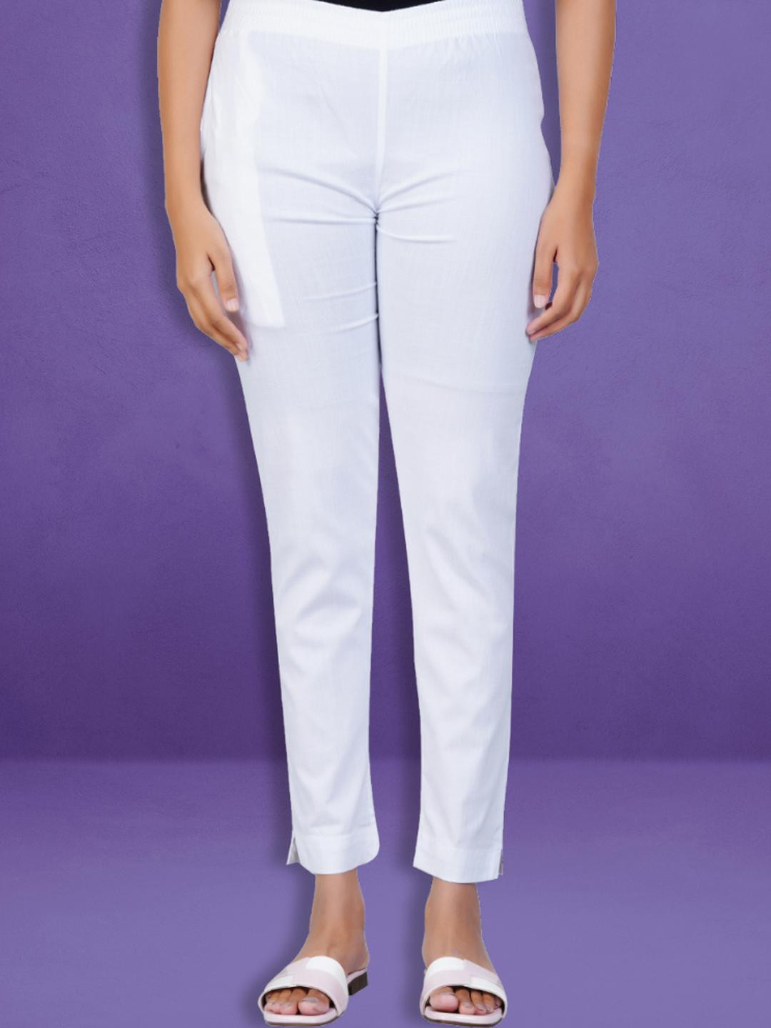 Happy Bunny Women Pencil Tapered Fit Easy Wash Trousers