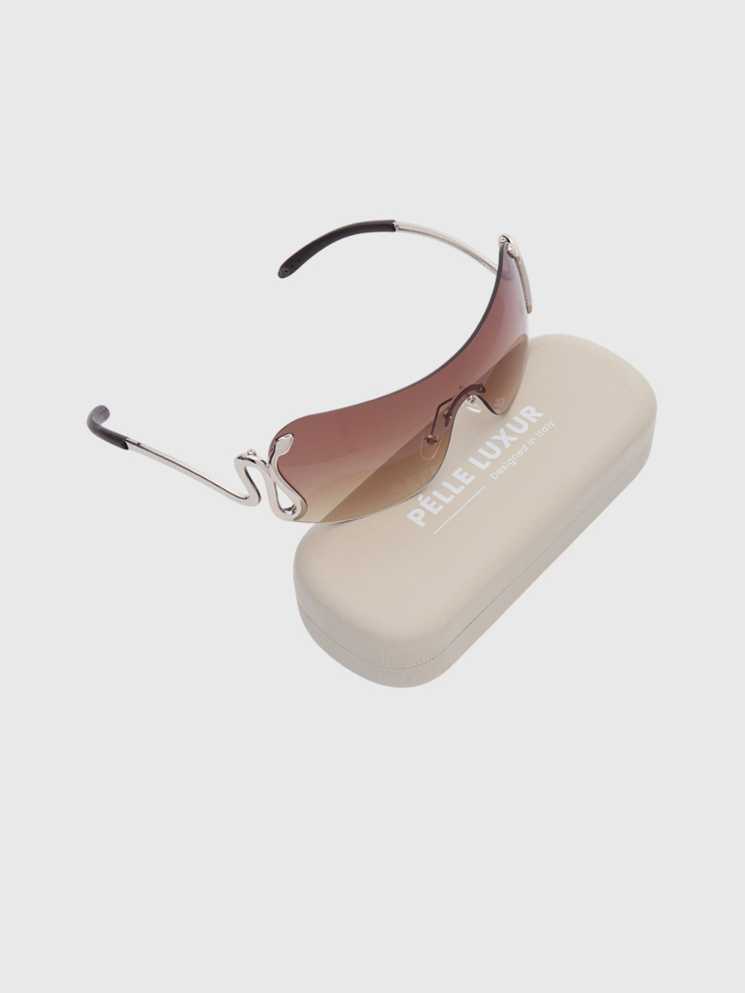 PELLE LUXUR Women Shield Sunglasses with UV Protected Lens