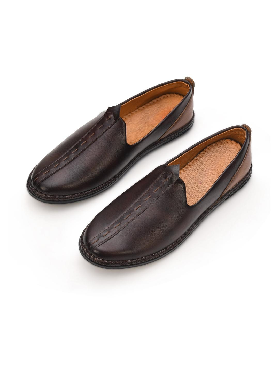 STEPHORN Men's Slip-On Ethnic Mojaris With Soft Cushion Padding