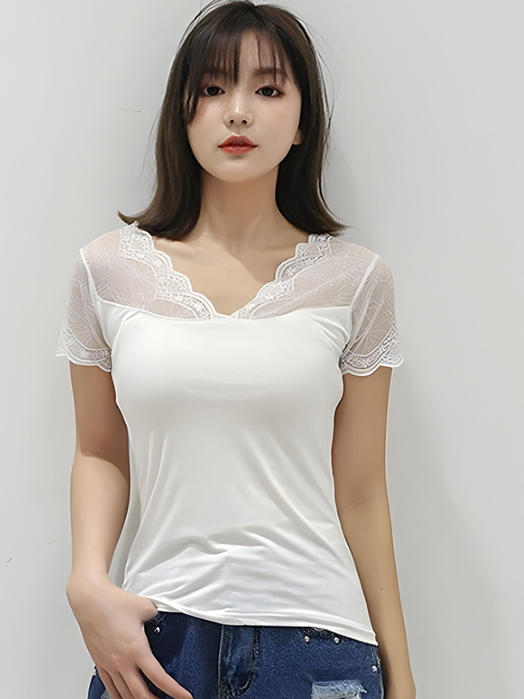 WAVE FASHION Women V-Neck Tank Top