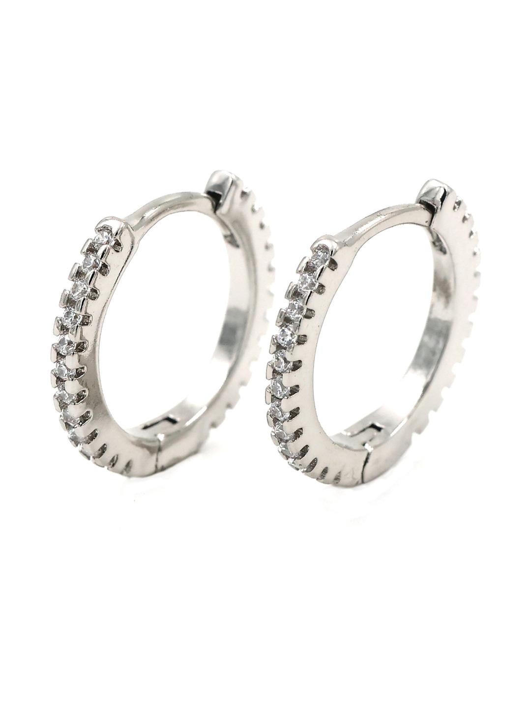 LOLO LePA Women Silver Hoop Earrings