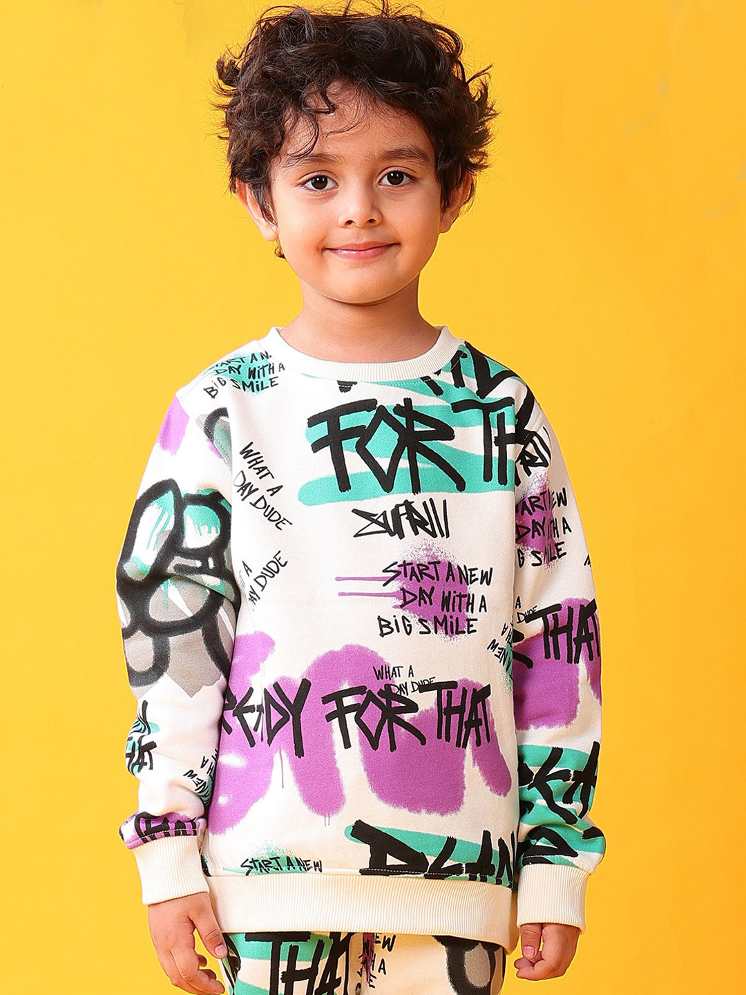 Anthrilo Ready For That Boys Fleece Sweatshirt