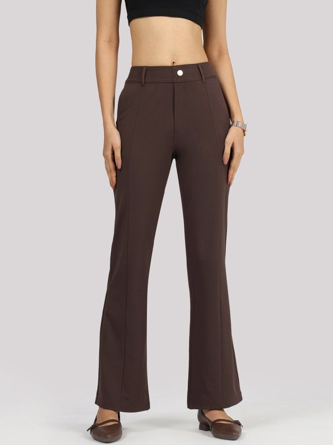 Blissclub Womens Ultimate Flare Tailored Regular Trousers