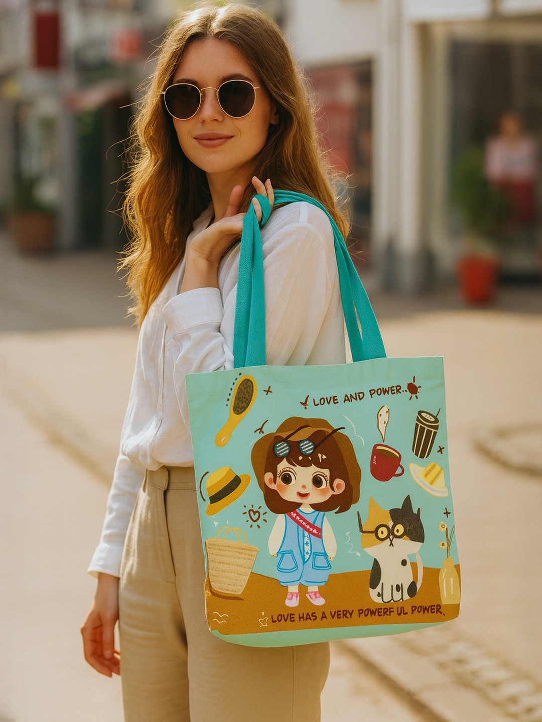 HSR Printed Shopper Tote Bag