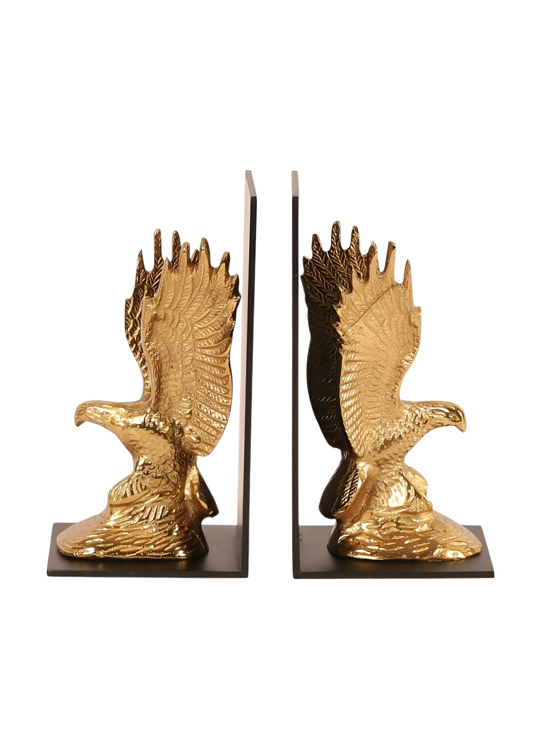 Decor de Maison Gold-Toned & Black The Helion Pair Bookend Showpiece