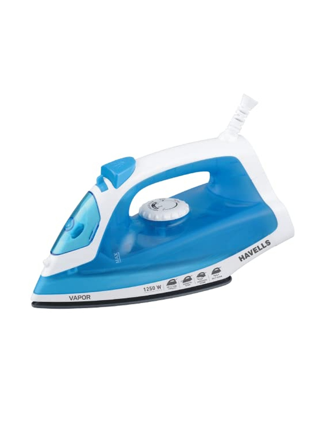 Havells Blue & White Spray & Steam Burst Setting Plastic Body Material Steam Iron Box