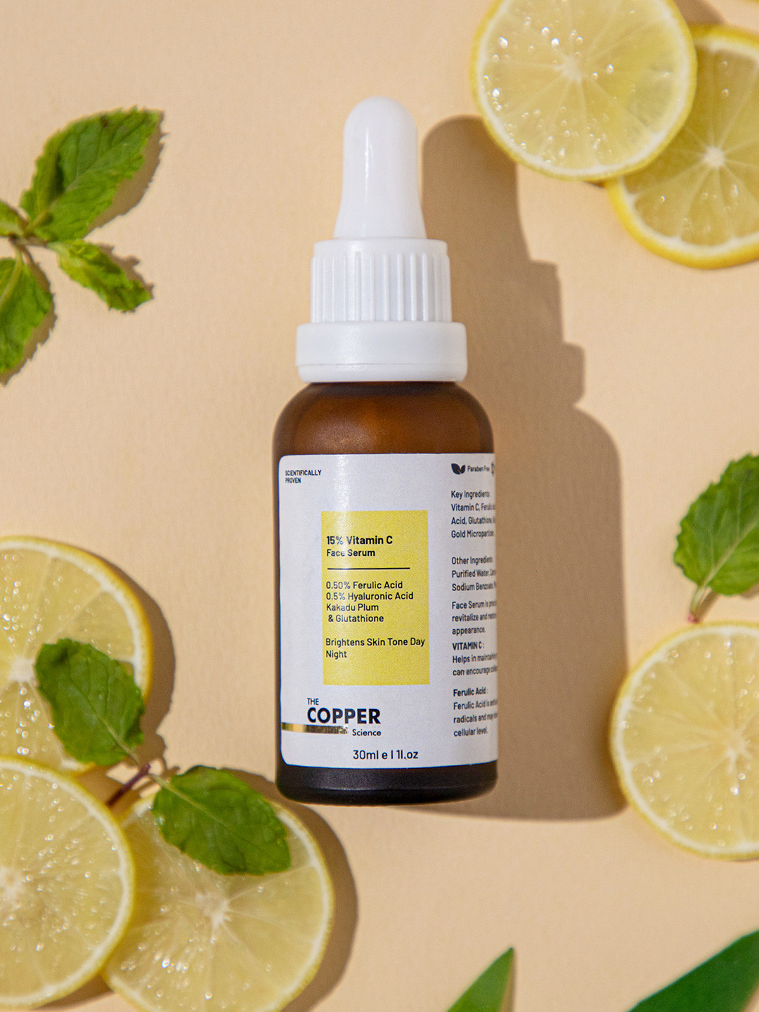 THE COPPER SCIENCE 15% Vitamin C Face Serum- 30 ml