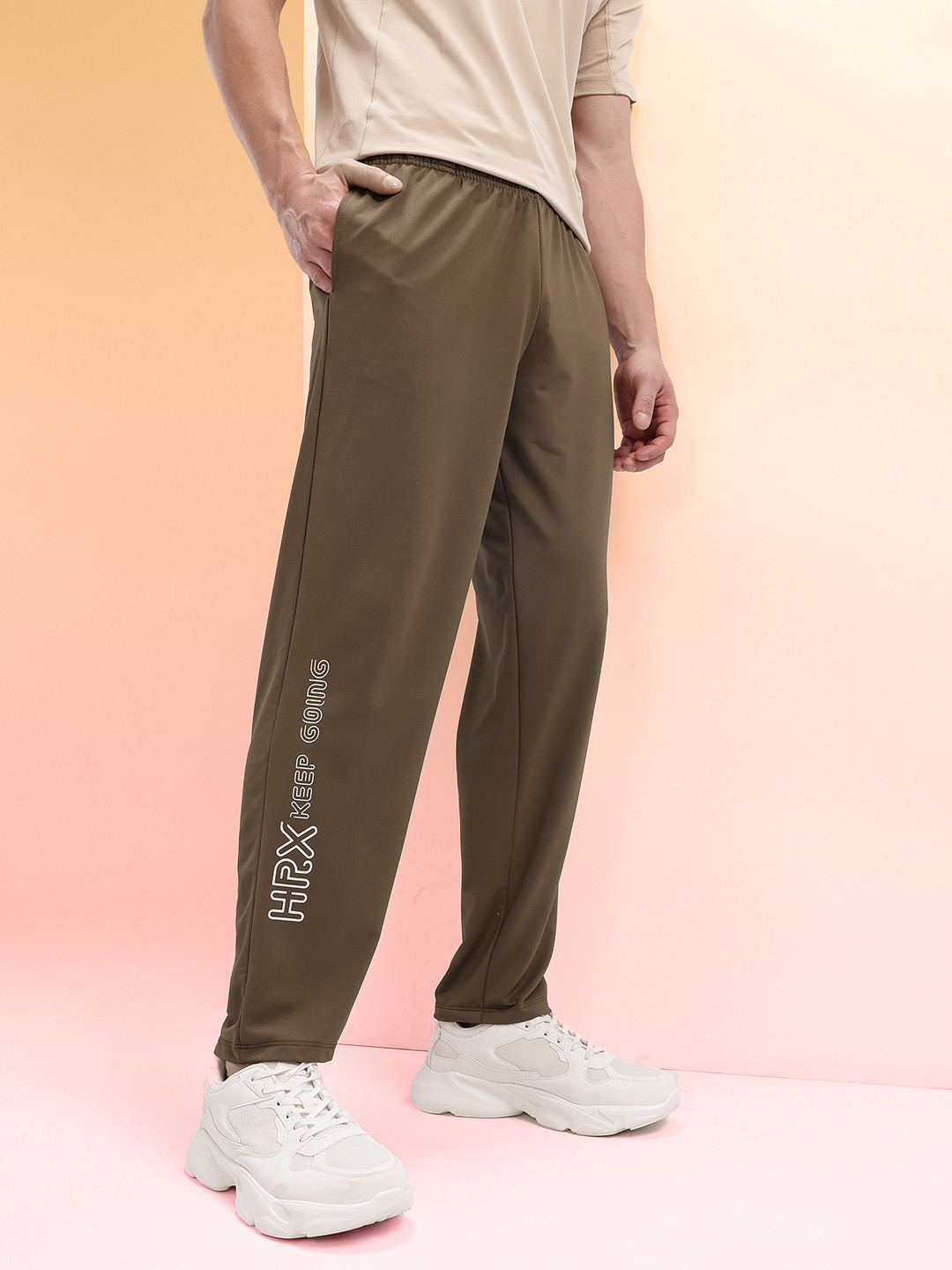 HRX by Hrithik Roshan Men Brand Logo Print Track Pants