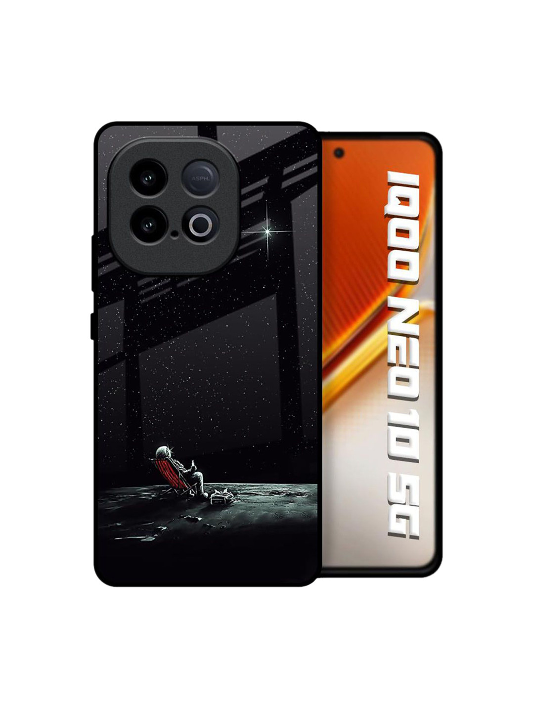 QRIOH Unisex iQOO Neo 10 5G Quirky Relaxation Mode On Shockproof Glass Back Case