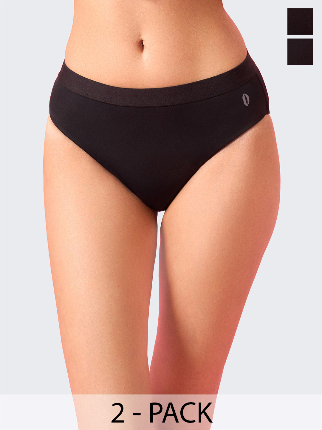 Sanity Pack of 2 Women Mid-Rise Reusable Leakproof Period Panty