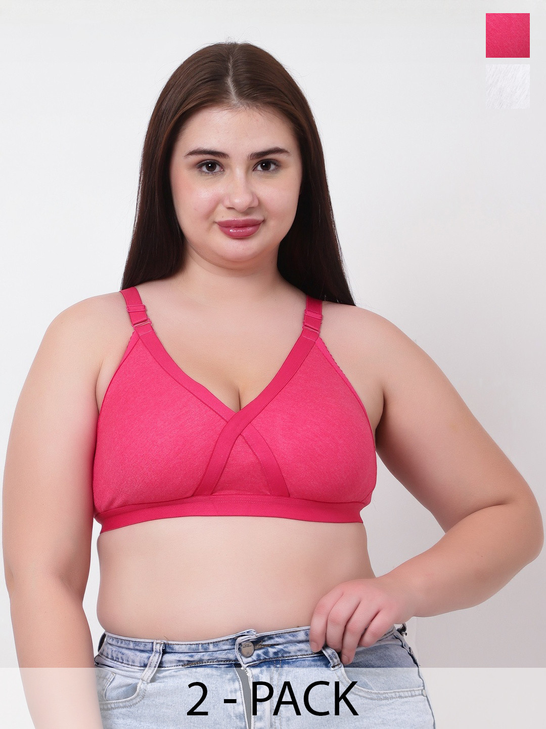 FUNAHME Women Multicolor Padded Full Coverage Everyday Bra