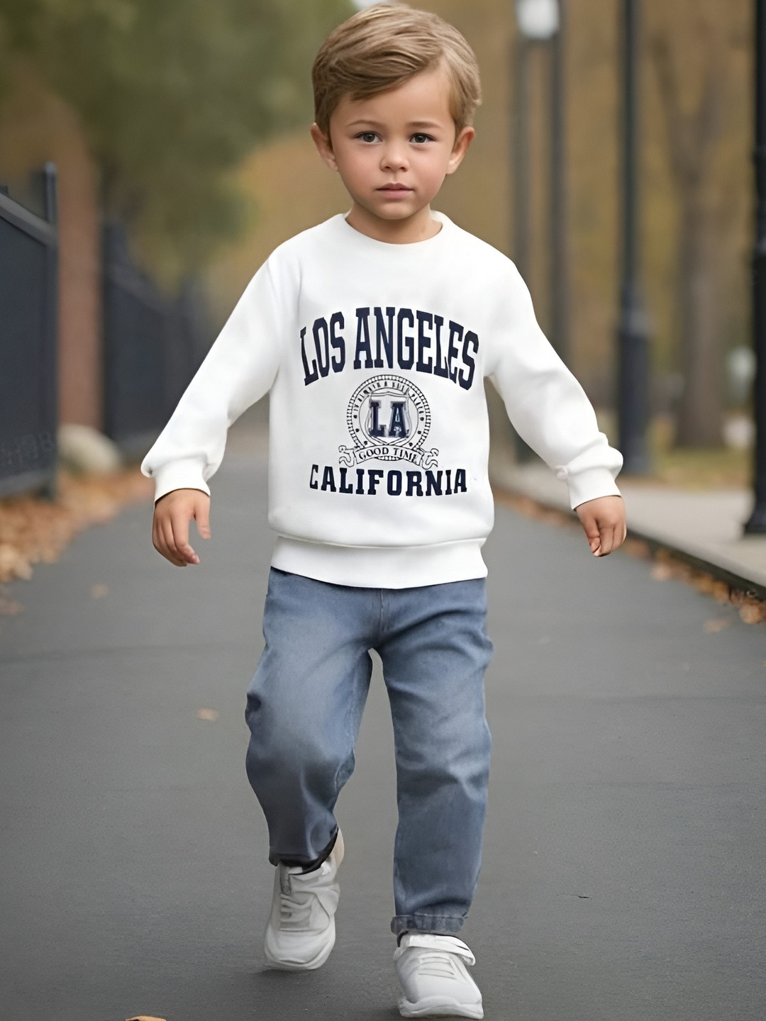 ELPIXIE FASHION Boys LA Vibe T-shirt & Trouser Set of 2