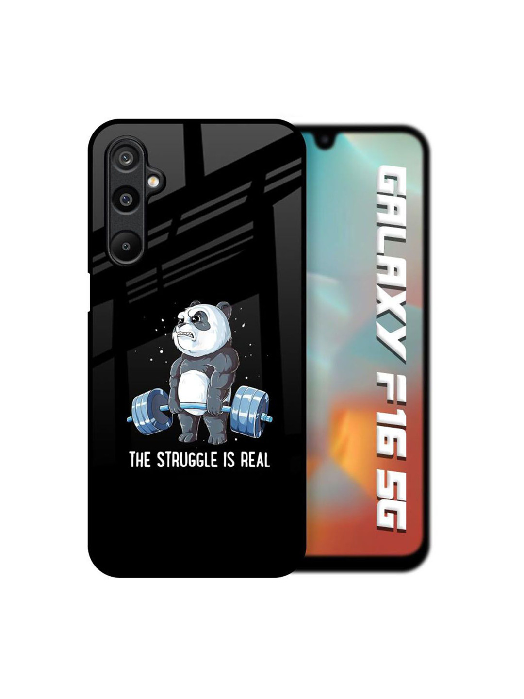 QRIOH Unisex Samsung Galaxy F16 5G Cartoon Characters Real Struggle Shockproof Back Case